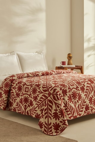 Karaca Home Velma Çift Kişilik Pamuklu Battaniye Terracota Terracotta