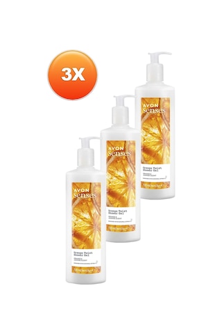 Avon Senses Orange Twist Portakal Ve Yasemin Kokulu Duş Jeli 3 x 720 ML