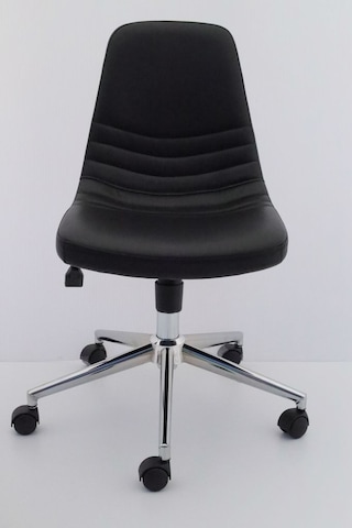 Parker Siyah Deri Ofis Çalışma Sandalyesi