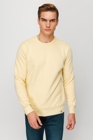 Igs İgs Erkek Sarı Standart Bisiklet Yaka Sweatshirt Sarı