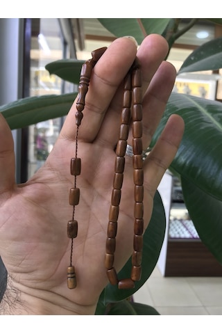 Sultan Telkari Kapsül Kesim Koyu Kahverengi Tonda Sistem Püsküllü Kuka Tesbih