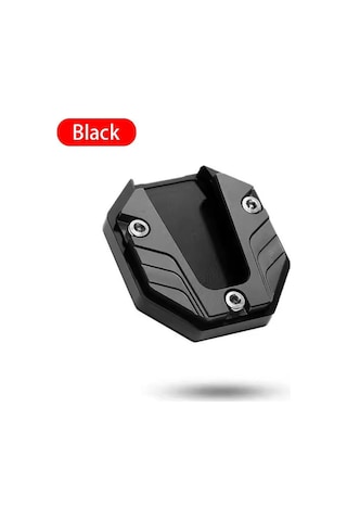 Siyah Semetal Motosiklet Standı Ayak Uzatma Yan Standı Destek Pedi Uzatma Plakası Elektrikli Bisiklet Yan Park İçin