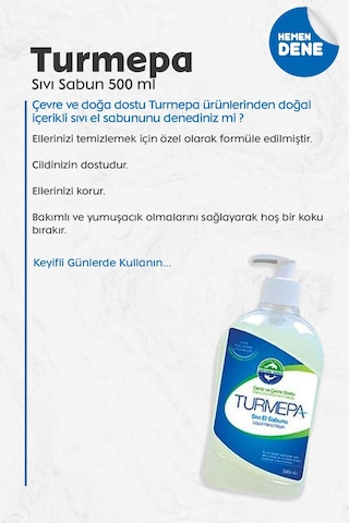Turmepa Sıvı Sabun 5 x 500 ML + Rosie Pamuk