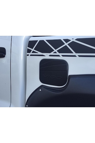 Ducki Toyota Uyumlu Hilux Vigo 2012-2015 Depo Kapağı Siyah