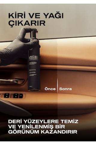 Nasiol Leather Cleaner Araç Ev Ofis Deri Yüzeyler için Premium Köpük Temizleyici Deri Bakımı 250 G