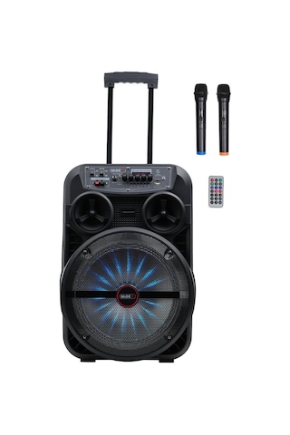 Midex Mxr-280 Taşınabilir Mikrofonlu Işıklı Akülü Ses Sistemi Hoparlör 12 İnç 280 Watt