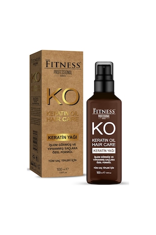 Fitness Professional Kuru ve Yıpranmış Saçlara Özel Keratin Yağı 100 ML