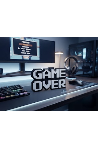 Retro Game Over Dekor Ürünü Diğer
