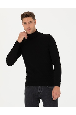 Pierre Cardin Erkek Siyah Triko Kazak 50278094-vr046 Siyah
