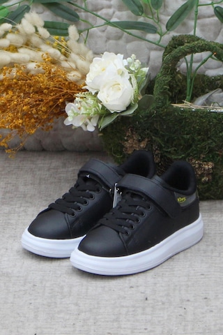 M.p 242 3317 Siyah Beyaz Rahat Hafif Kız Çocuk Ayakkabı 001