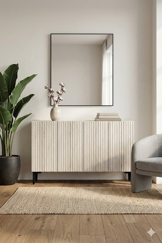 Ka1214bt Zeynep Konsol Ve Tv Sehpası Beyaz-traverten 120cm