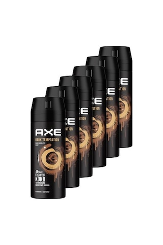 Axe Dark Temptation Erkek Sprey Deodorant 150 ML x 6 Axe Dark Temptation Erkek Sprey Deodorant 150 ML x 6