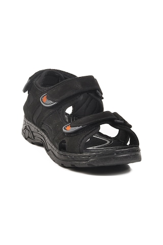 Siyah Erkek Çocuk Cırtlı Spor Sandalet 1305 G Siyah