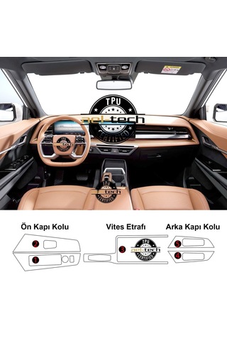 Kgm Ssangyong Torres / Actyon Uyumlu Vites Etrafı Ve Kapı Kolları