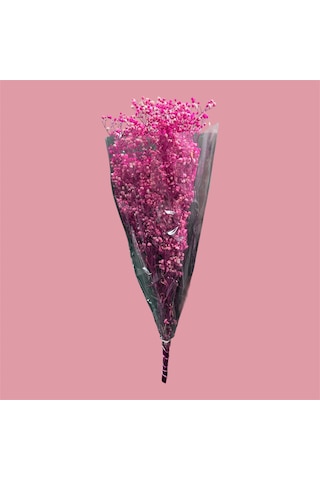Şoklanmış Kurutulmuş Cipso Çiçeği 1 Demet 50-60gr - 35-45cm Pembe