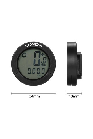 Lixada Usb Şarj Edilebilir Kablosuz Bisiklet Bisiklet Bilgisayarı Su Geçirmez Bisiklet Kilometre Kilometre Sayacı Yeşil Aydınlatmalı Gidon Ve Kök Siyah