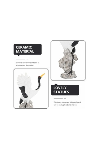 Yunboo Rezine Manav Karga Heykeli, Elden Boyanmış, Balkon Bahçe Bonsai Dekorasyonu, Canlı Odalar Ve Resepsiyonlar İçin Zarf Yapan Figür