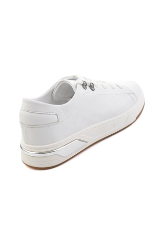 Bambi Beyaz Hakiki Deri Erkek Sneaker E01593000503