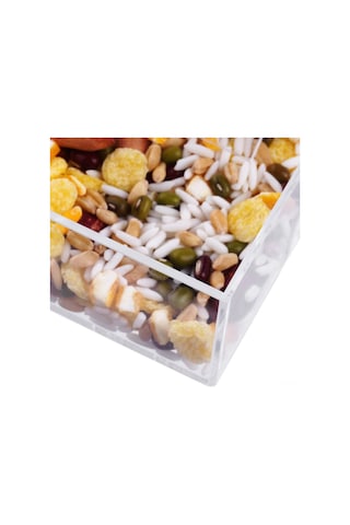 Yuntech01 Akrilik Duvarlı Kuş Yemleme Kutusu - Su Geçirmez, 3 Emme Çubuğuyla Sabitlenir, Havalandırma Delikleriyle Tohumları Kuru Tutar