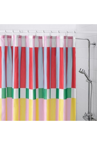 Ikea Banjanträd Duş Perdesi, Çok Renkli, 180x200 Cm