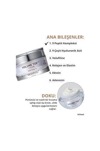 Medipeel Peptide 9 Volume Tox Cream Pro 50 Ml Peptit Ve Ektoin İçeren Yenileyici Krem M0074