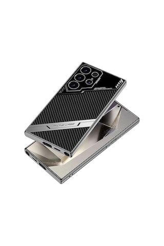 Galaxy S24 Ultra Uyumlu Kılıf Kamera Korumalı Karbon Tasarım Zore Yeni Seri Procase Kapak-siyah Karb Siyah Karbon