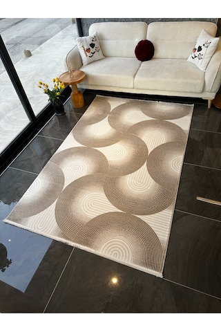 Still Halı Salon, Oturma, Yatak Odası Halısı Desen Kodu 77411-070 Bej