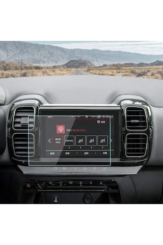 Citroen C5 Aircross Multimedya Glass Ekran Koruyucu Navigasyon Glass Ekran Koruyucu Nano
