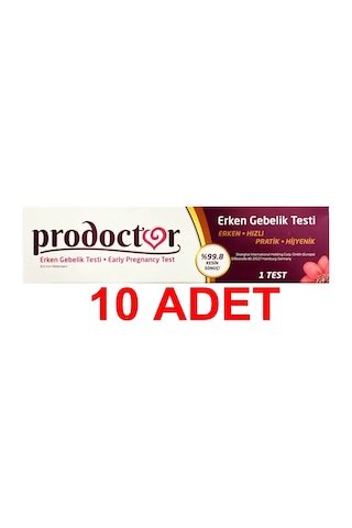 Prodoctor Pratik Erken Gebelik Testi 10'lu