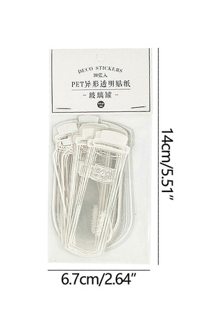 30 Adet Şeffaf Kurutulmuş Çiçek Kitap Ayracı, Dıy Set