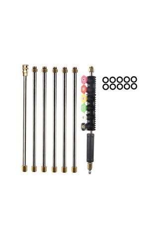 10ft Oluk Temizleme Aleti Basınçlı Yıkama Makinesi Uzatma Çubuğu