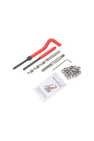 Fortunelane 25 Parça M6 Diş Onarım Aletleri, Yüksek Hız Çeliği, Hafif Kılıf Dahil