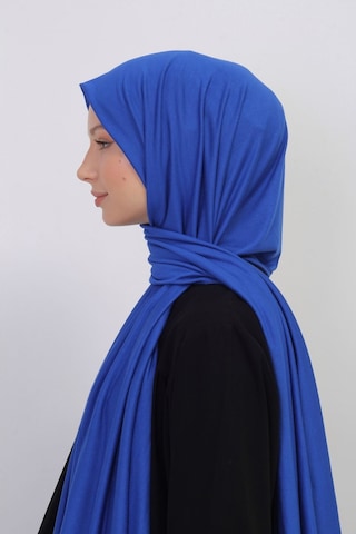 Manolyaşal İslamic Hijab Tesettür Penye Şal - 70 X 180 / Saks Saks