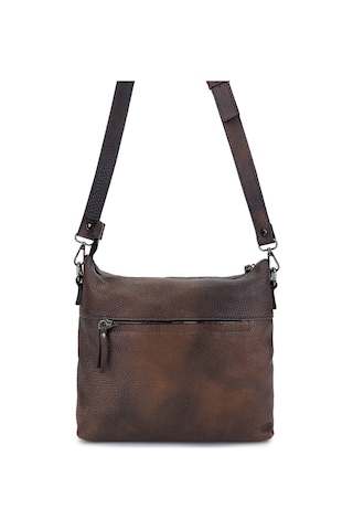 Bruno Shoes Bruno Rossi Bag Erkek Hakiki Deri Taupe Postacı Çanta 1048 302g Erk Canta Sk24-25 Nero/tamp Kahverengi