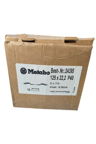 Metabo 125x22,23 P40 624395000 Flap Disk 10 Adet
