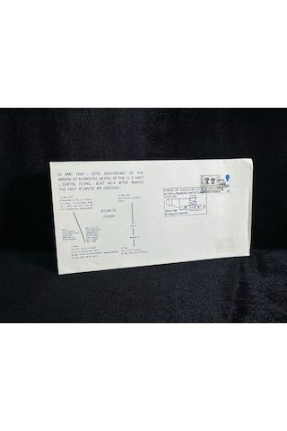 Raf İngiltere Kraliyet Deniz Hava Kuvvetleri Temalı İlk Gün Zarfı 1969 Fdc 50th Anniversary Of The Arrival At Plymouth Devon