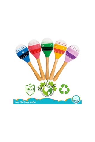 Circle Toys Ahşap 2'li Marakas