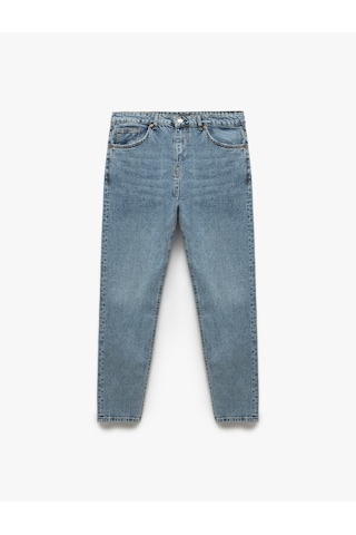Koton Normal Bel Pamuklu Tapered Fit Jean Pantolon - Joe Jean Açık İndigo 5sam40111nd Açık İndigo