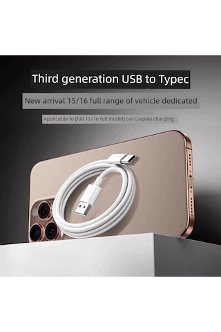 İphone Uyumlu 15/16 İçin Usb-c Örgülü Kablo 2.0m Um36001-4 Yurt Dışından