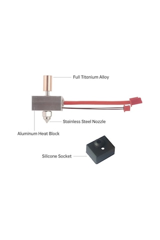 Pazly Yükseltilmiş Hotend Ekstruder Isıtıcı Blok Kiti - Yüksek Performans