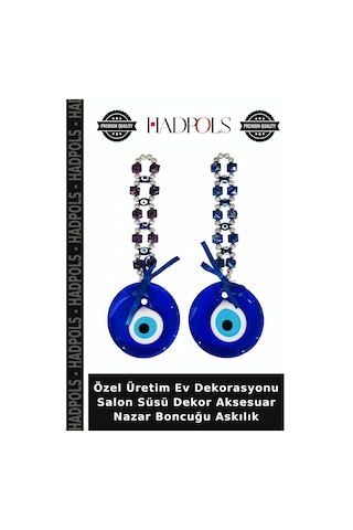 Özel Üretim Ev Dekorasyonu Salon Süsü Dekor Aksesuar Nazar Boncuğu Askılık