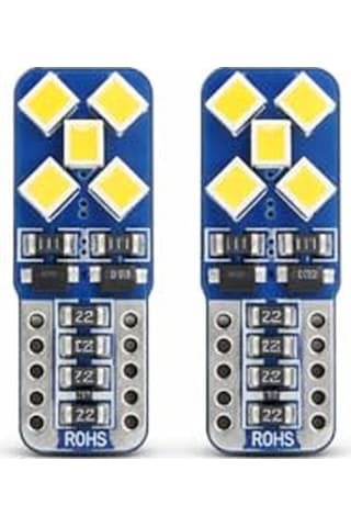 T10 Led Ampul Beyaz 12v Canbus Hatasız Ultra Parlak 450 Lümen Park Plaka İç Aydınlatma Tavan Bagaj Torpido W5w 2 Adet