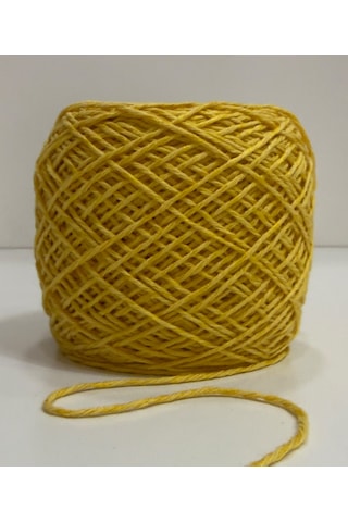 Dmr Natural Cotton - Koton Ip Pamuklu Elörgü Ipi 100gr - Sarı