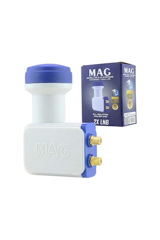 Mag Çiftli Twin Lnb Altın Uçlu Phılıps Chip 0.1db