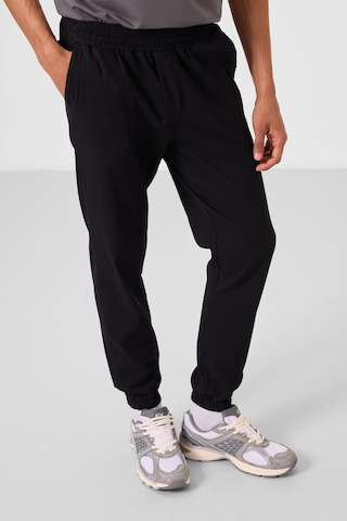 Tommylife Siyah Standart Fit Dokuma Hafif Esnek Chino Erkek Pantolon - 82176 Siyah
