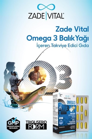 Zade Vital Premium Omega 3 Balık Yağı 45 Kapsül