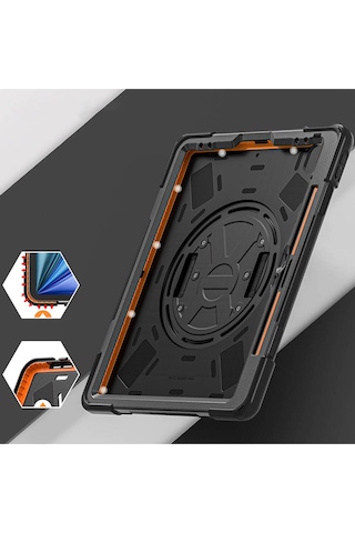 Apple İpad Air 13 2025 M3 Kılıf El Tutamaçlı Full Korumalı A+ Kalite Kılıf Arka Kapak