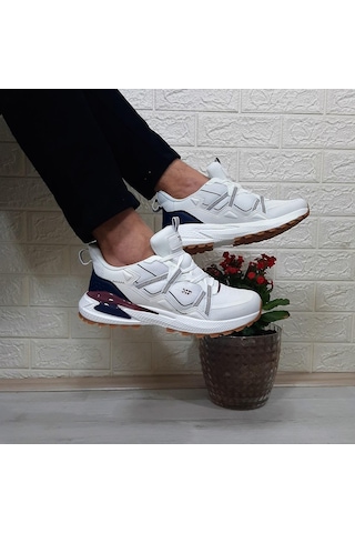 M.p. 1642 Beyaz Memoryfoam Kaydırmaz Rahat Spor Ayakkabı Beyaz