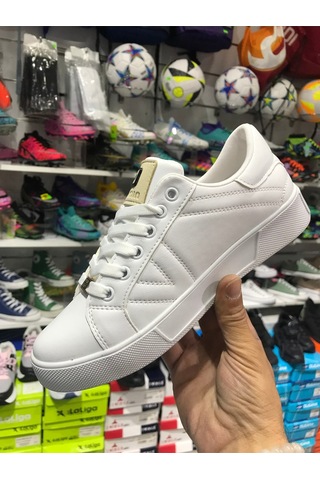 Beyaz Anatomik Taban Yürüyüş Günlük Sneaker Beyaz