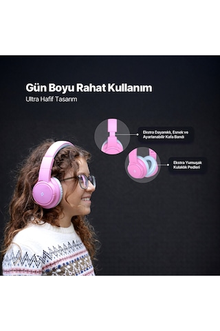 Soundbuddy 3 Kulaküstü Kablosuz Bluetooth Çocuk Kulaklığı - 2km171